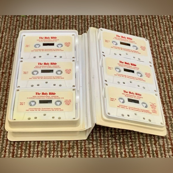 1984 Vtg Hosanna Complete NIV New Testament Audio Cassette Tape Bible - Picture 6 of 14